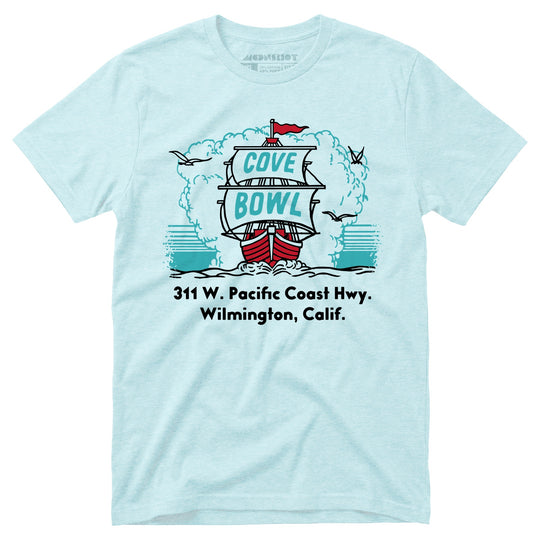 Cove Bowl - Wilmington, CA - Vintage Bowling Alley - Unisex T-Shirt