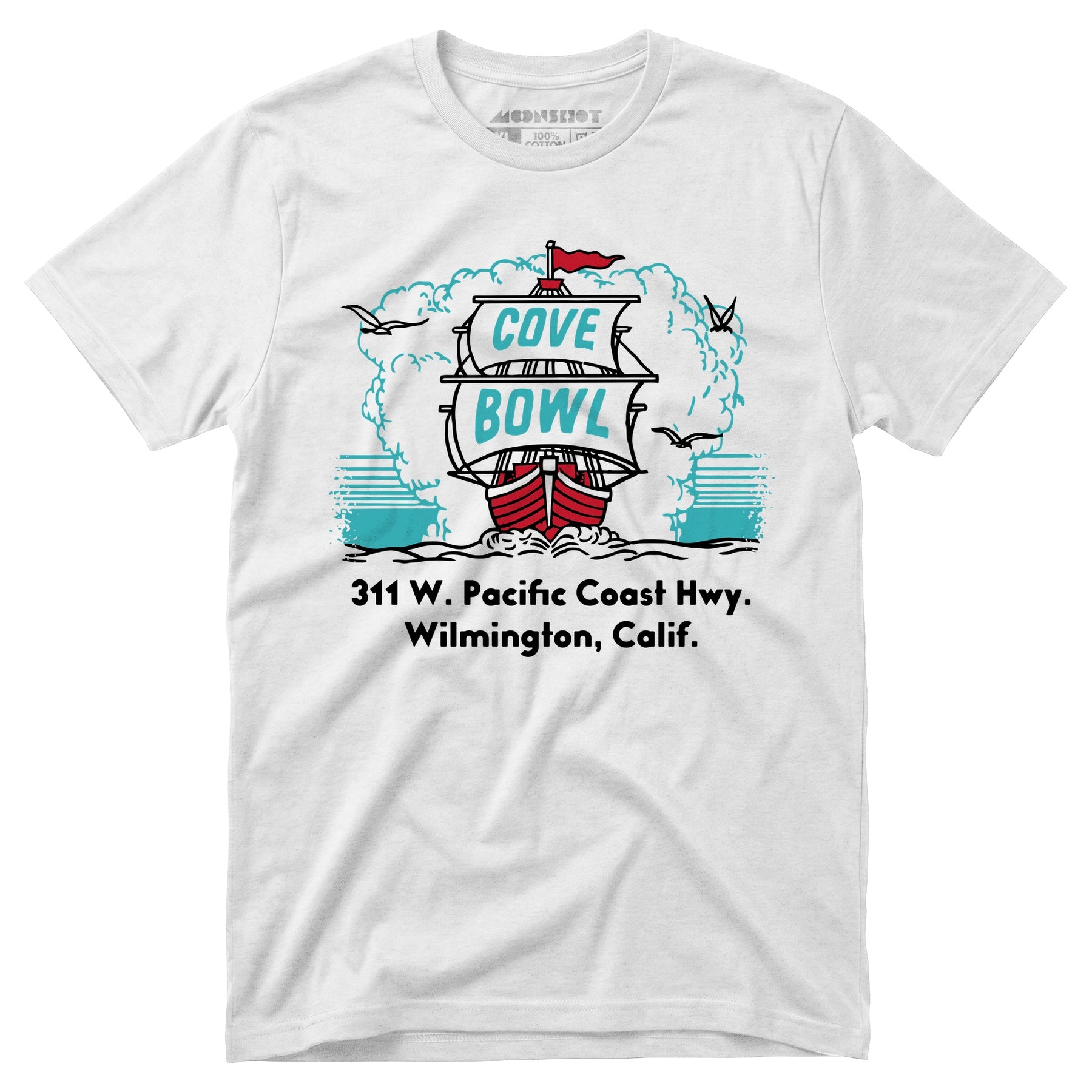 Cove Bowl - Wilmington, CA - Vintage Bowling Alley - Unisex T-Shirt