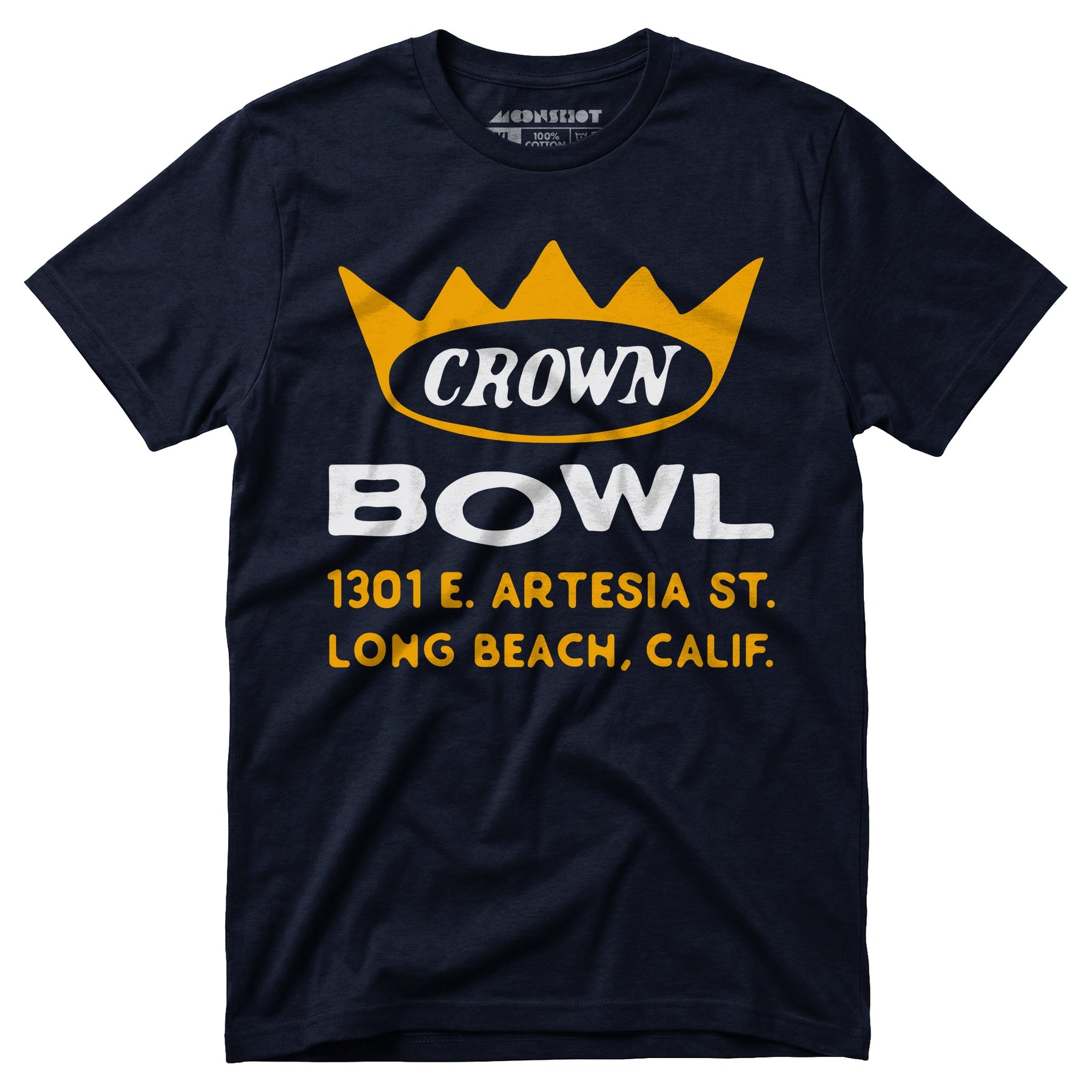 Crown Bowl - Long Beach, CA - Vintage Bowling Alley - Unisex T-Shirt