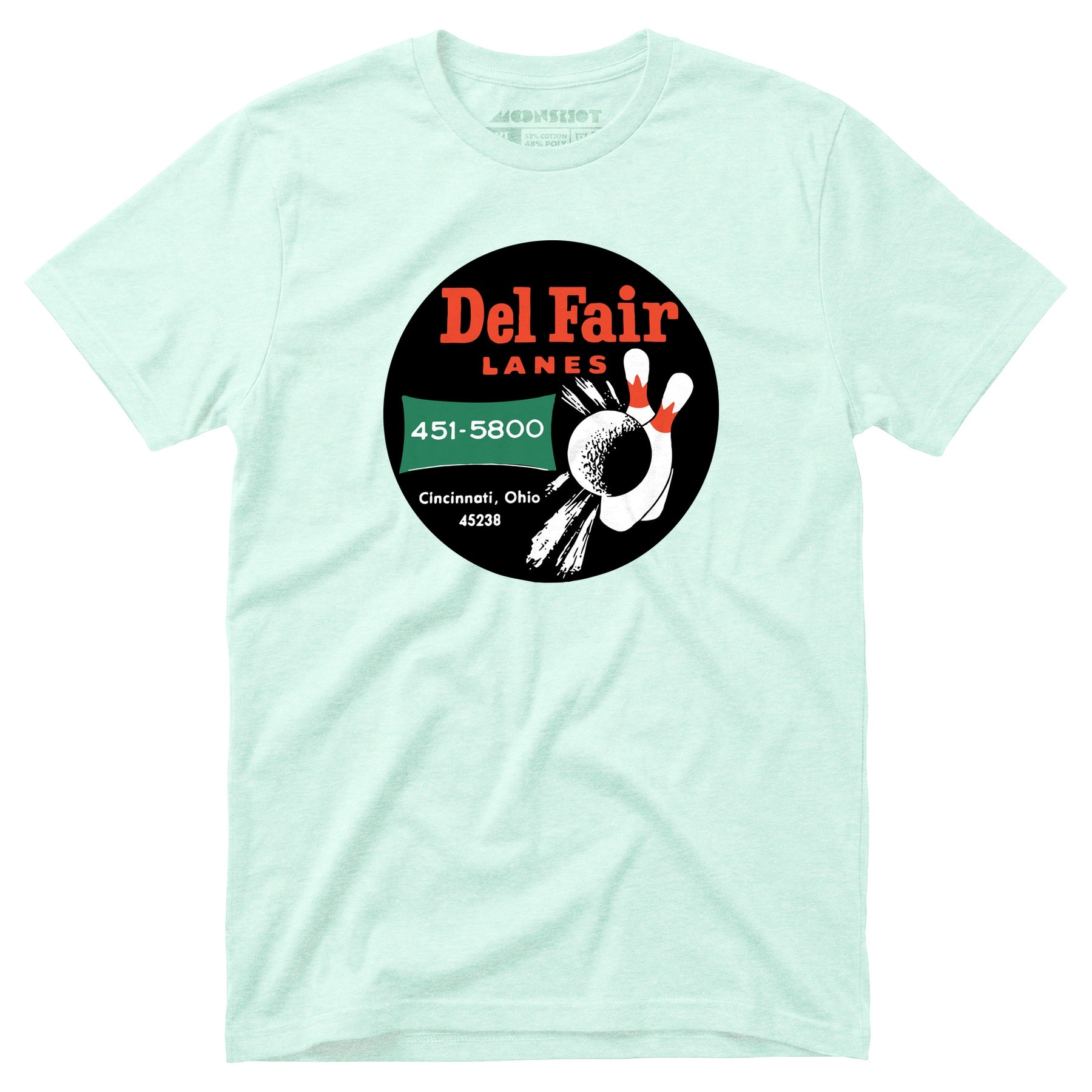 Del Fair Lanes - Cincinnati, OH - Vintage Bowling Alley - Unisex T-Shirt