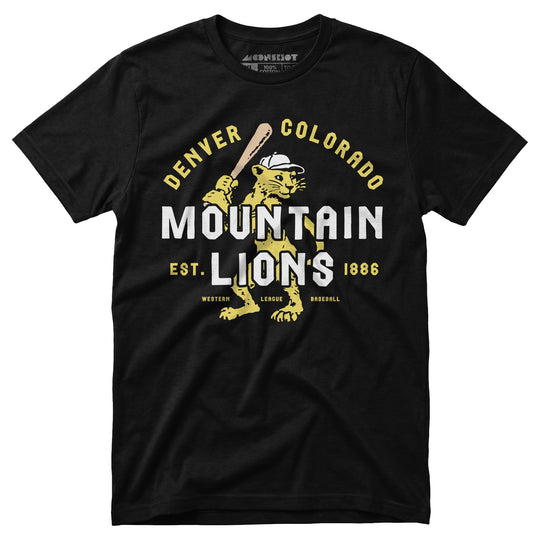 Denver Mountain Lions - Colorado - Vintage Defunct Baseball Teams - Unisex T-Shirt