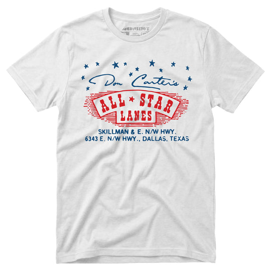 Don Carter's All Star Lanes - Dallas, TX - Vintage Bowling Alley - Unisex T-Shirt