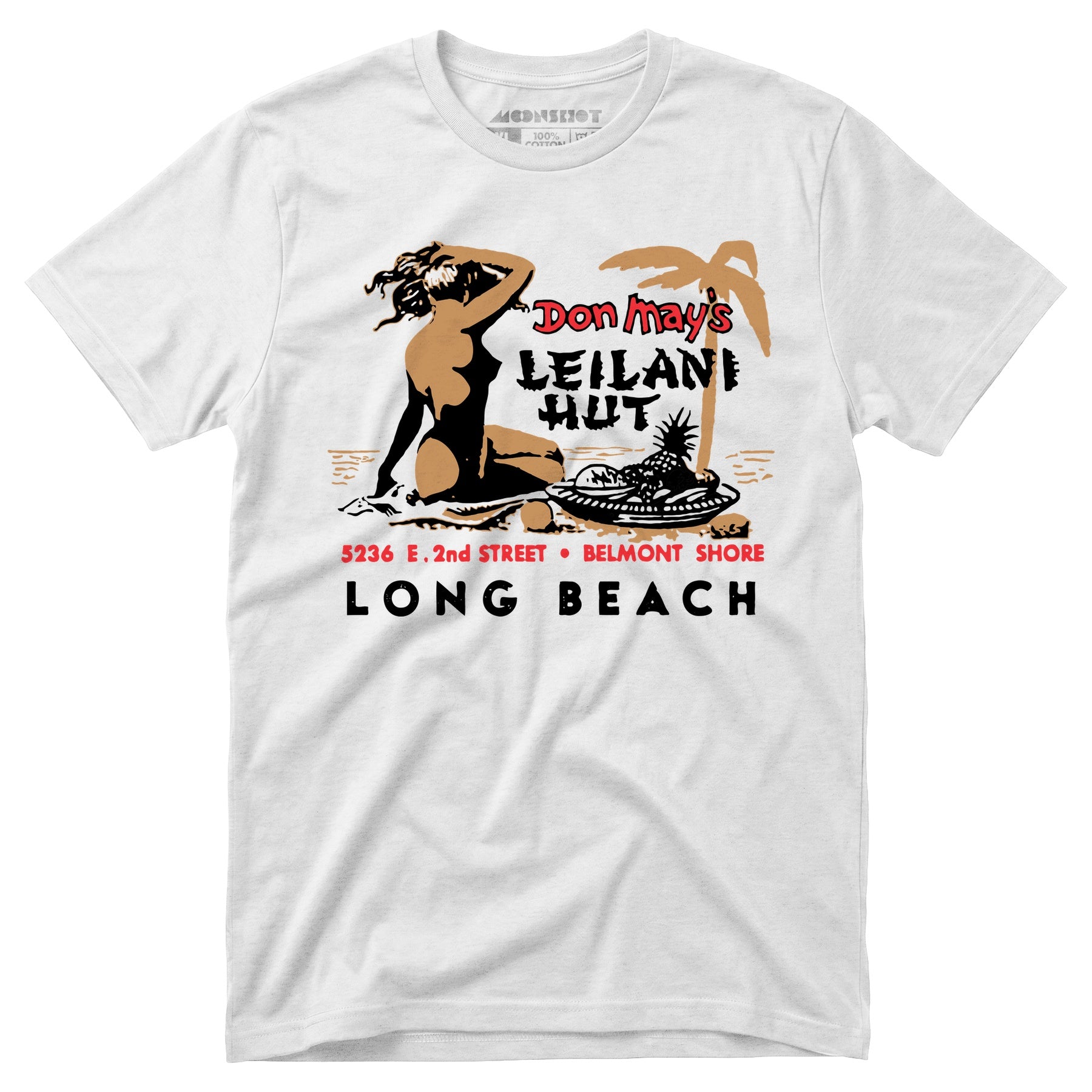 Don May's Leilani Hut - Belmont Shore, CA - Vintage Tiki Bar - Unisex T-Shirt