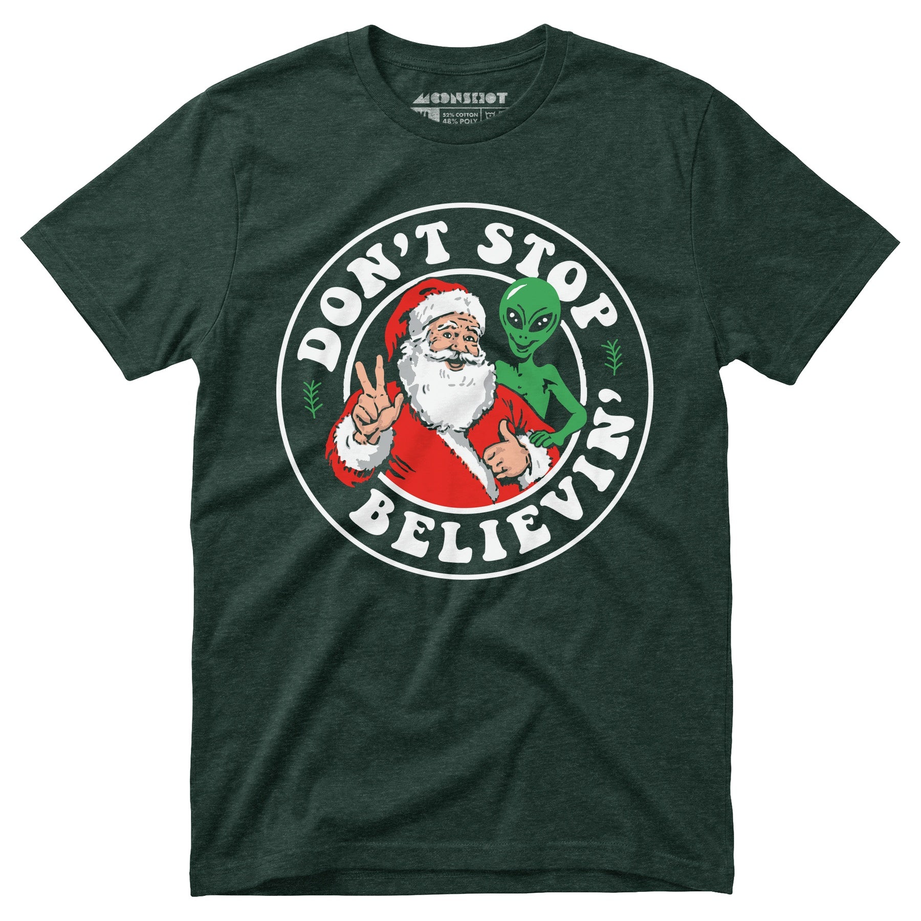 Don't Stop Believin' - Santa & Alien - Unisex T-Shirt