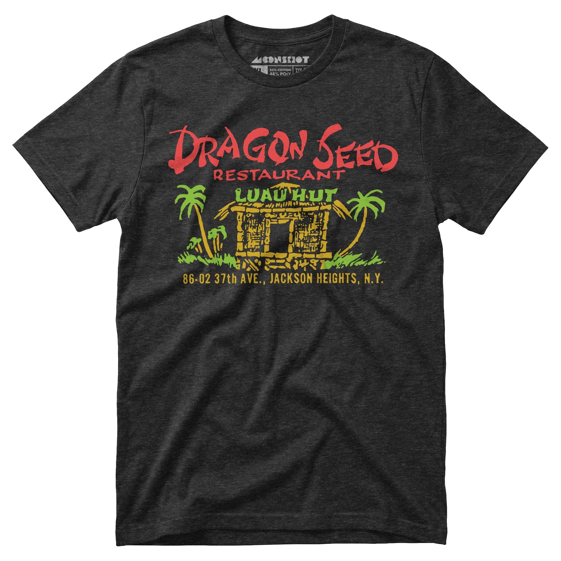 Dragon Seed Luau Hut - Jackson Heights, NY - Vintage Tiki Bar - Unisex T-Shirt