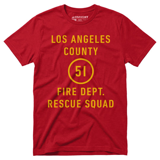 Emergency - Los Angeles County Fire Dept. Squad 51 - Unisex T-Shirt