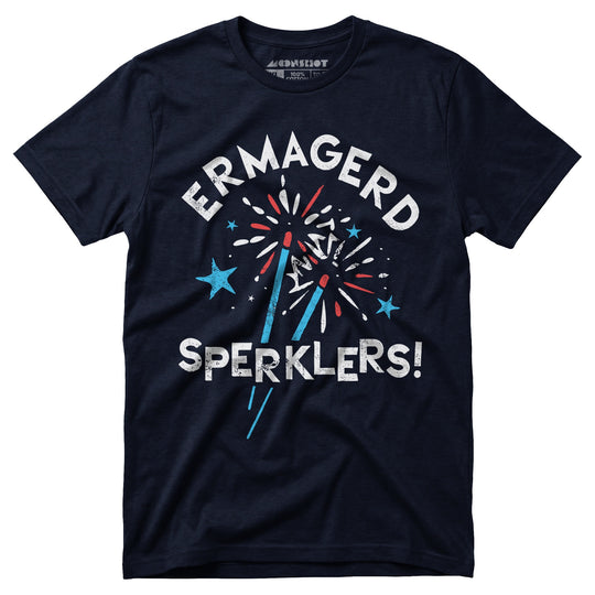 Ermagerd Sperklers! - Unisex T-Shirt in Navy