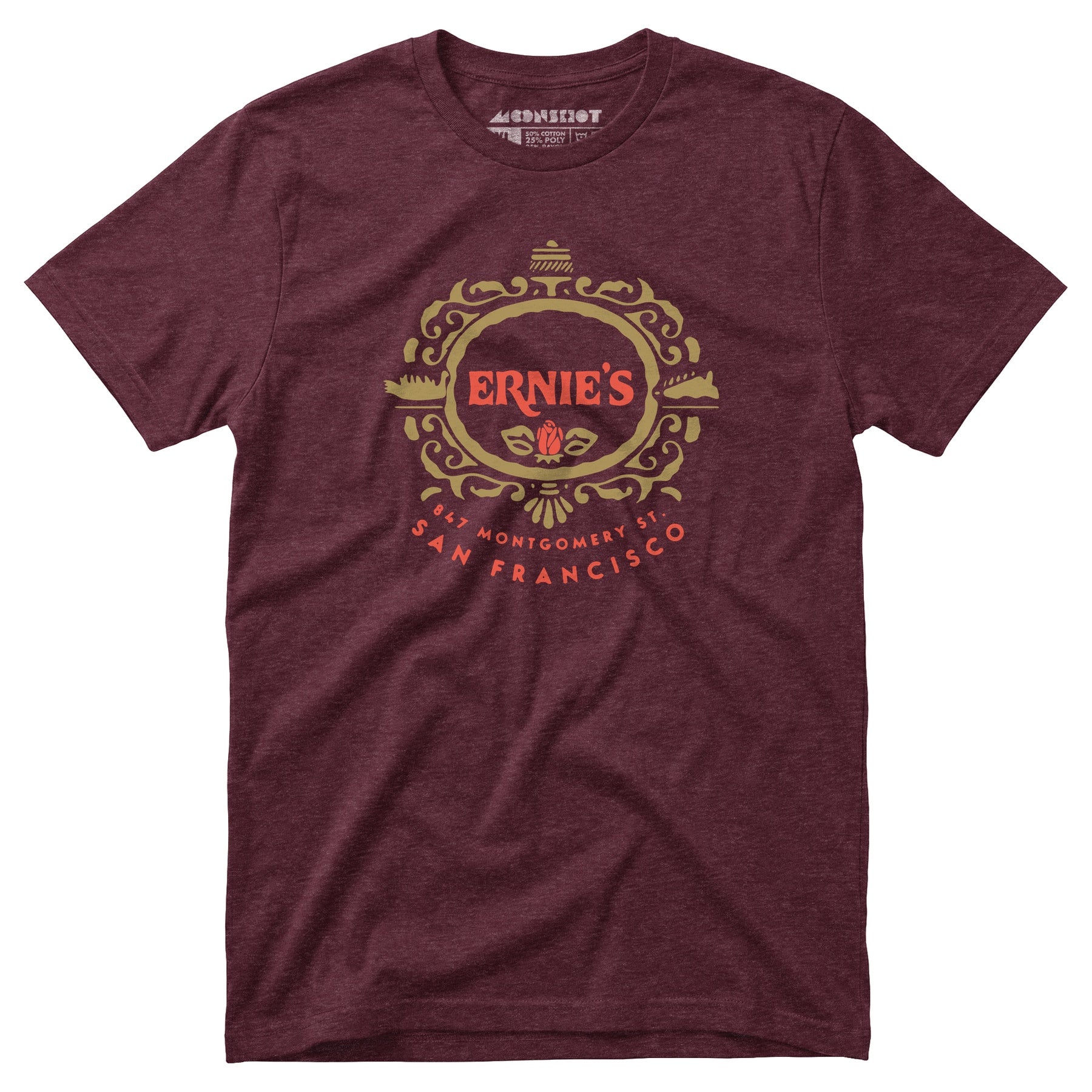 Ernie's - San Francisco, CA - Vintage Restaurant - Unisex T-Shirt