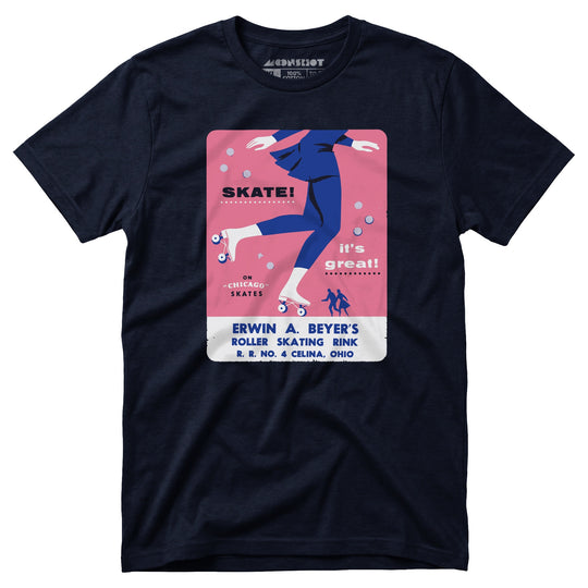Erwin A. Beyer's - Celina, OH - Vintage Roller Rink - Unisex T-Shirt