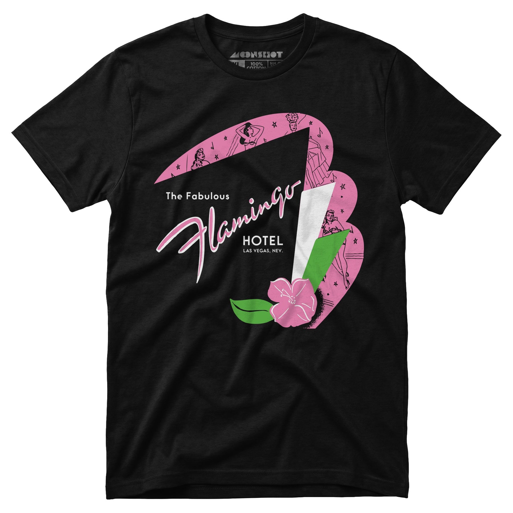 Fabulous Flamingo Hotel v2 - Vintage Las Vegas - Unisex T-Shirt