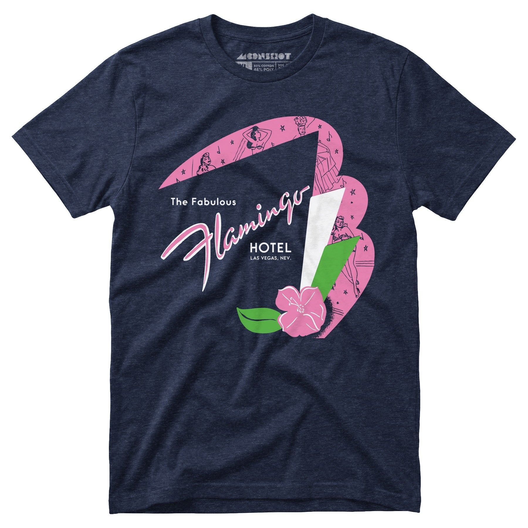 Fabulous Flamingo Hotel v2 - Vintage Las Vegas - Unisex T-Shirt