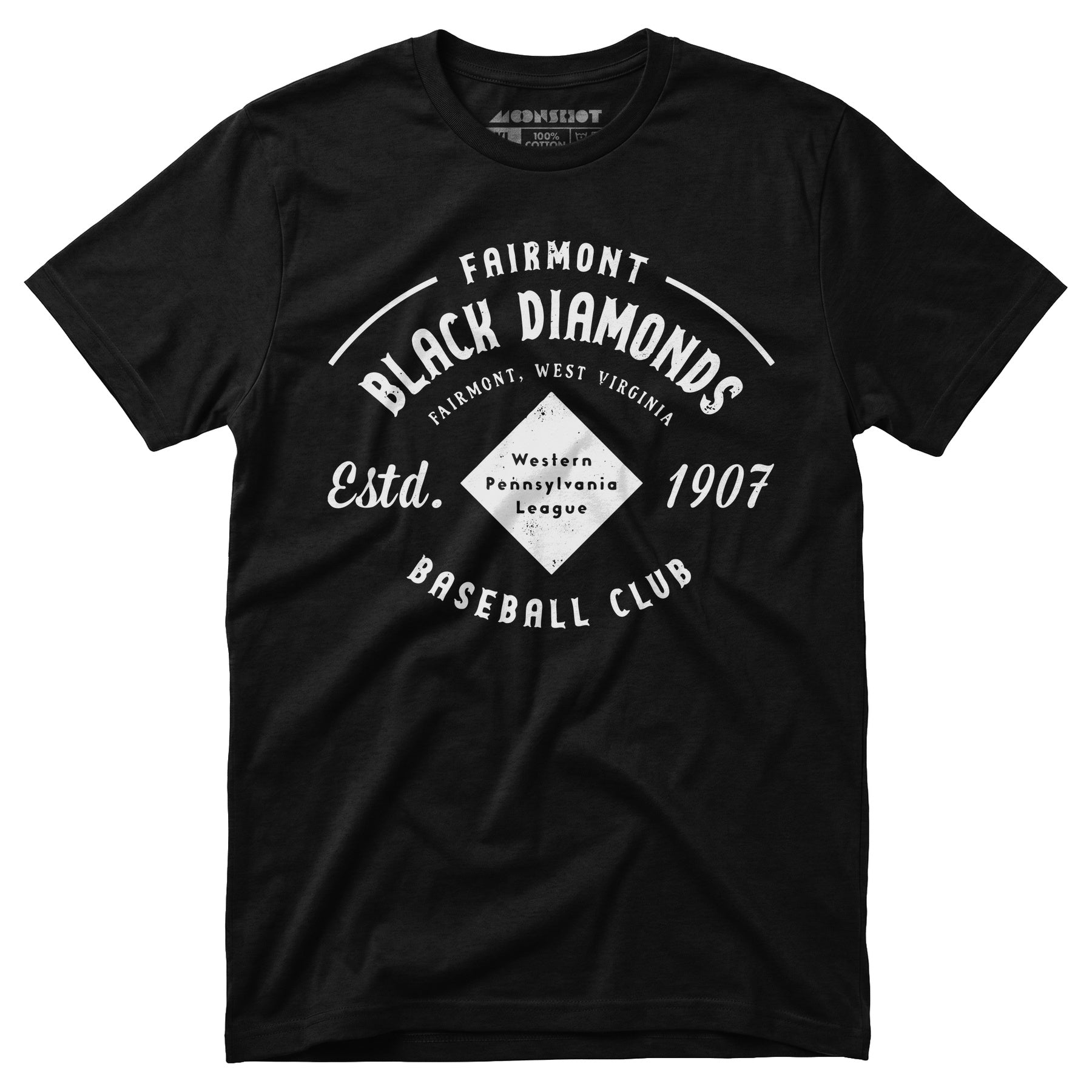 Fairmont Black Diamonds - West Virginia - Vintage Defunct Baseball Teams - Unisex T-Shirt