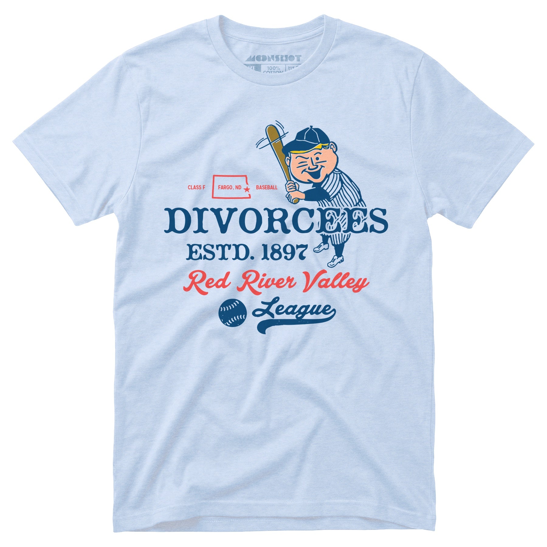 Fargo Divorcees - North Dakota - Vintage Defunct Baseball Teams - Unisex T-Shirt