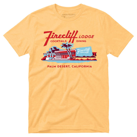 Firecliff Lodge Hotel - Vintage Greater Palm Springs, CA - Unisex T-Shirt