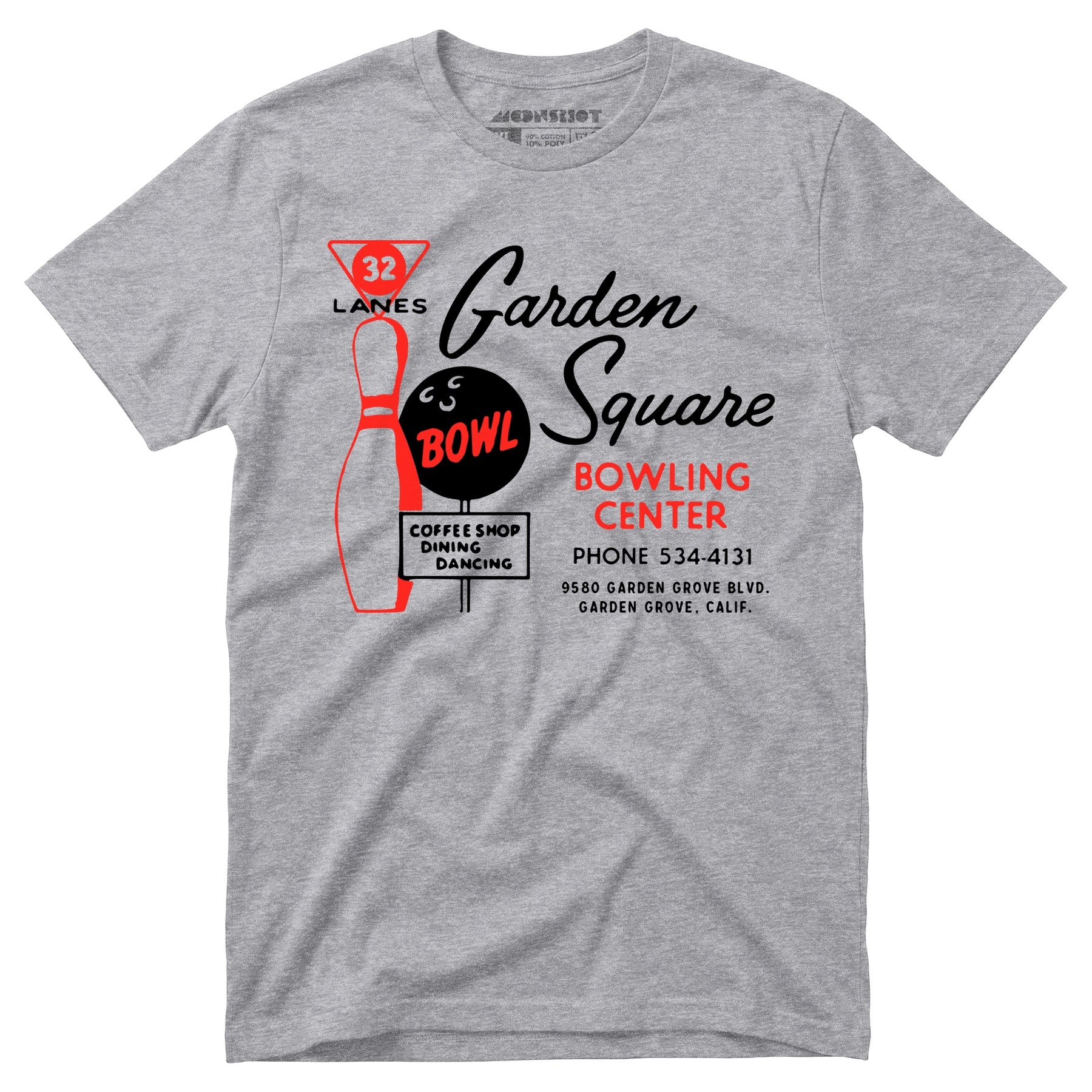 Garden Square Lanes - Garden Grove, CA - Vintage Bowling Alley - Unisex T-Shirt
