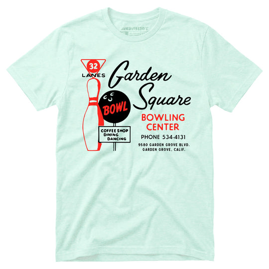 Garden Square Lanes - Garden Grove, CA - Vintage Bowling Alley - Unisex T-Shirt