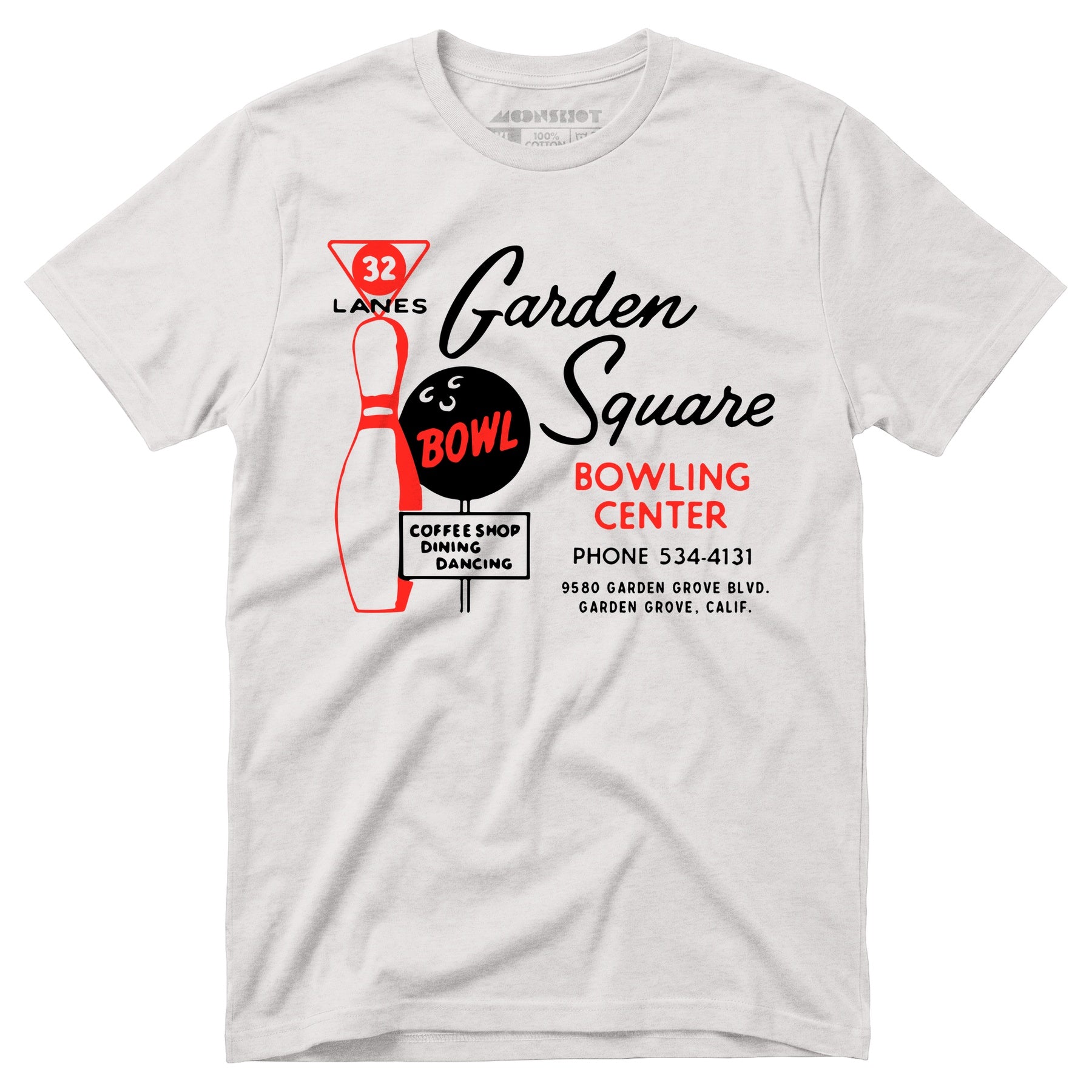 Garden Square Lanes - Garden Grove, CA - Vintage Bowling Alley - Unisex T-Shirt