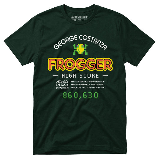 George Costanza Frogger High Score - Mario's Pizza - Unisex T-Shirt