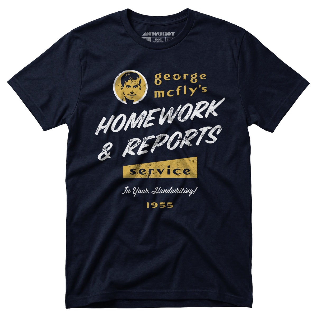 George McFly's Homework & Reports Service - Unisex T-Shirt – m00nshot