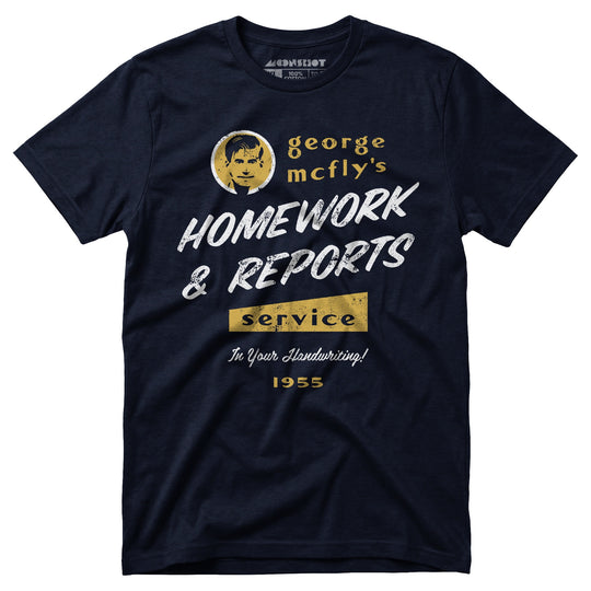 George McFly's Homework & Reports Service - Unisex T-Shirt