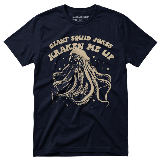 Giant Squid Jokes Kraken Me Up - Unisex T-Shirt