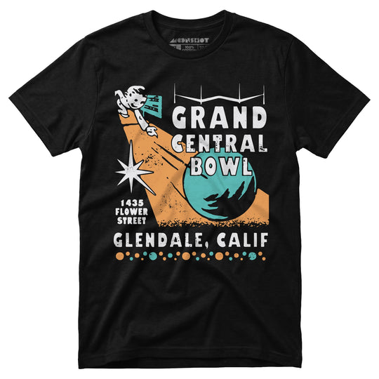 Grand Central Bowl - Glendale, CA - Vintage Bowling Alley - Unisex T-Shirt