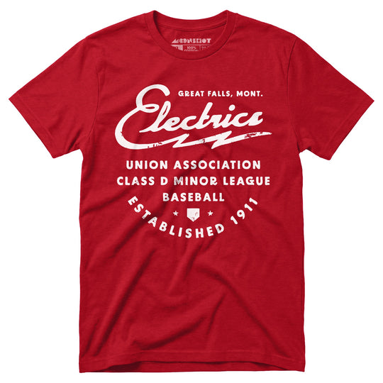 Great Falls Electrics - Montana - Vintage Defunct Baseball Teams - Unisex T-Shirt