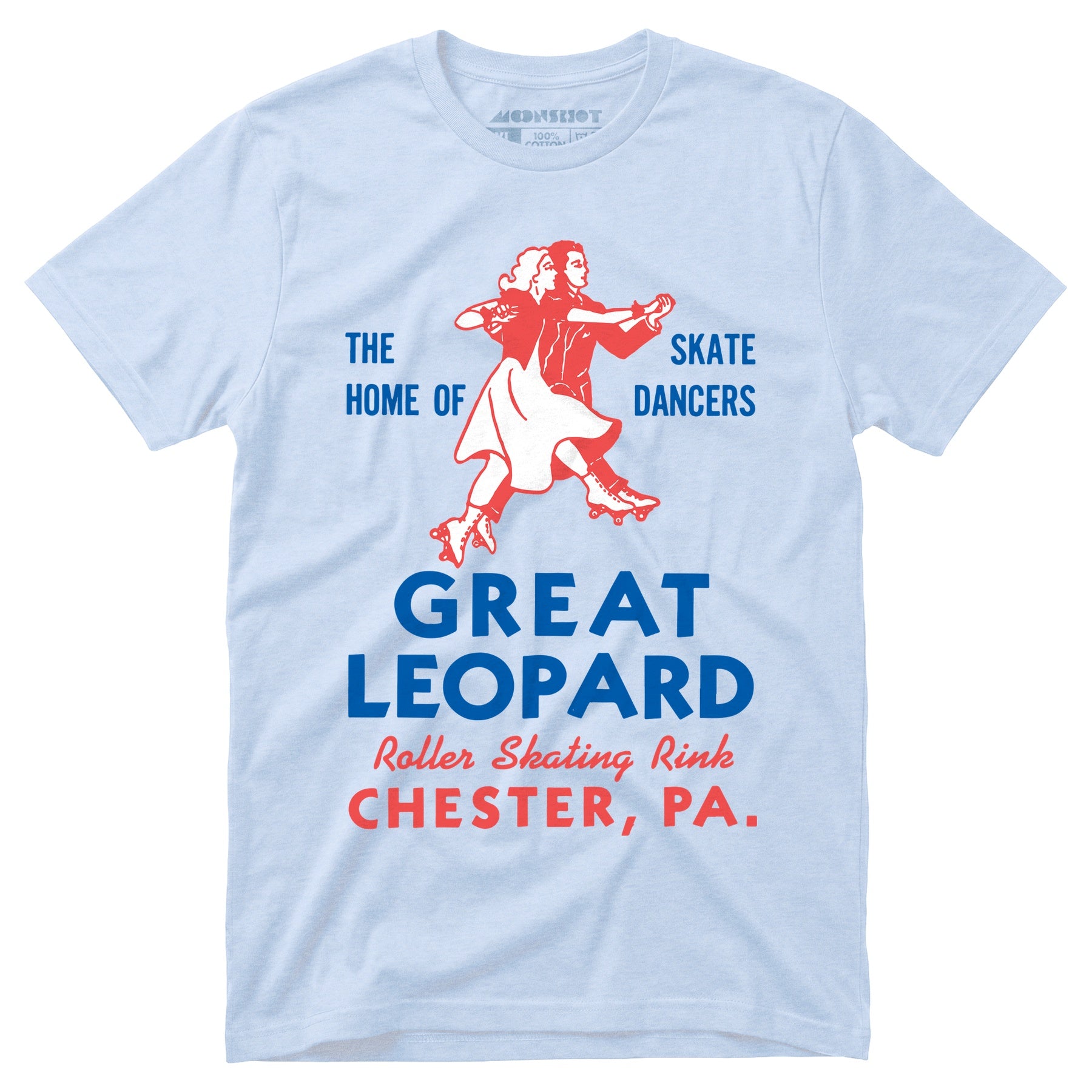 Great Leopard Roller Skating Rink - Chester, PA - Vintage Roller Rink - Unisex T-Shirt