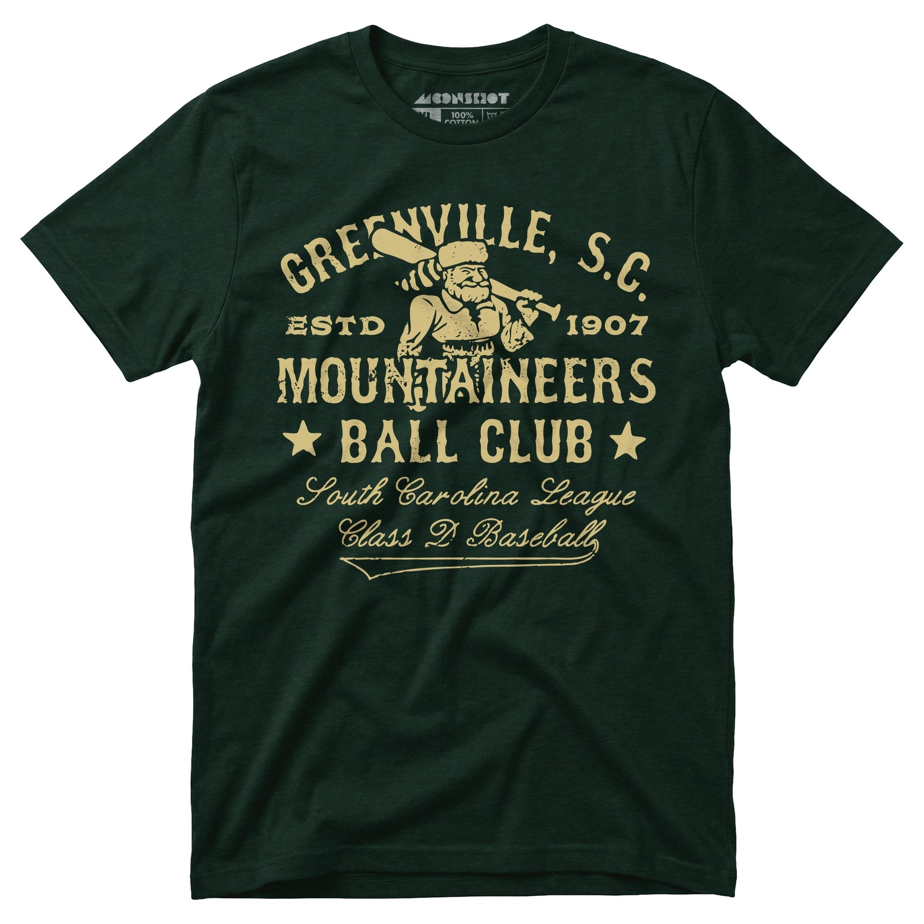Greenville Mountaineers - South Carolina - Vintage Defunct Baseball Teams - Unisex T-Shirt