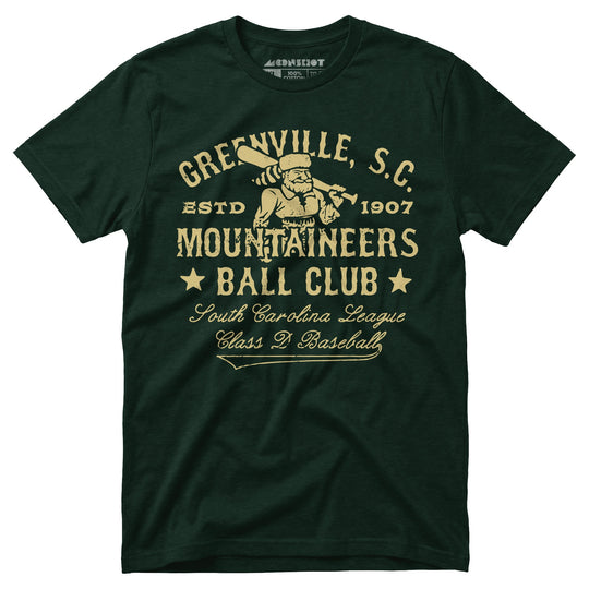 Greenville Mountaineers - South Carolina - Vintage Defunct Baseball Teams - Unisex T-Shirt