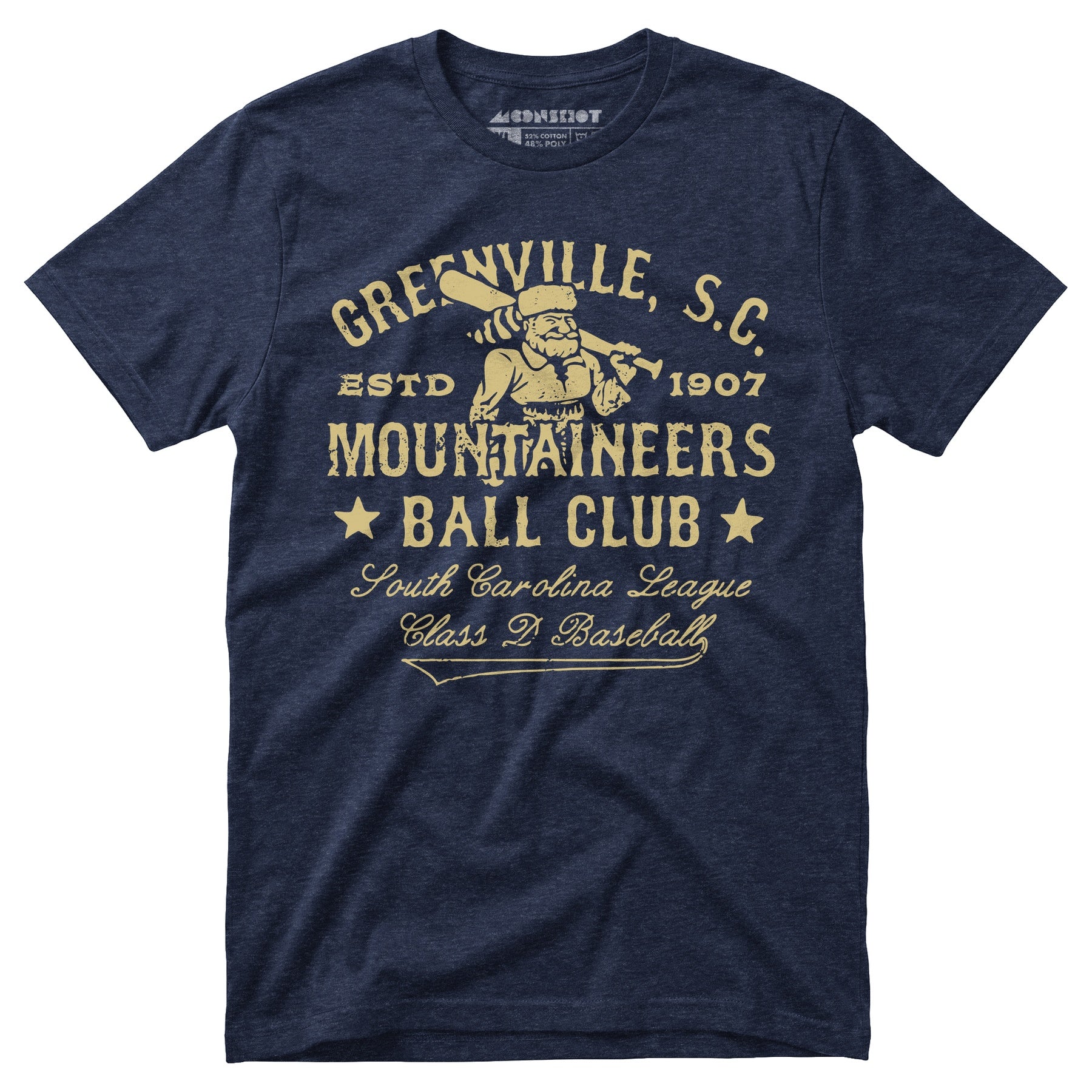 Greenville Mountaineers - South Carolina - Vintage Defunct Baseball Teams - Unisex T-Shirt
