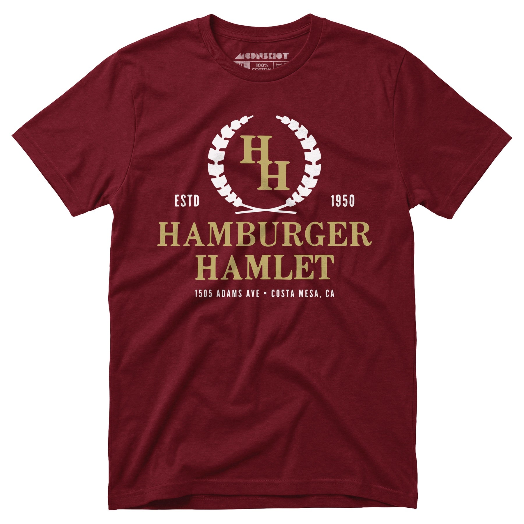 Hamburger Hamlet - Costa Mesa, CA - Vintage Restaurant - Unisex T-Shirt