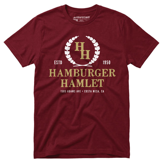 Hamburger Hamlet - Costa Mesa, CA - Vintage Restaurant - Unisex T-Shirt