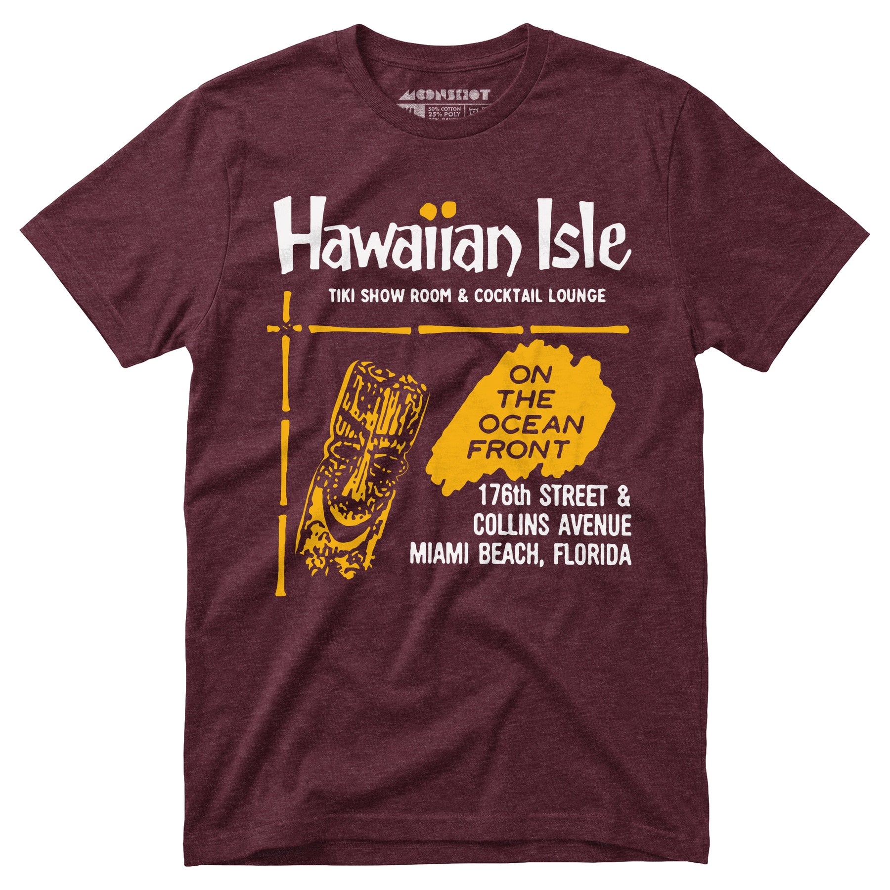 Hawaiian Isle - Miami Beach, FL - Vintage Tiki Bar - Unisex T-Shirt