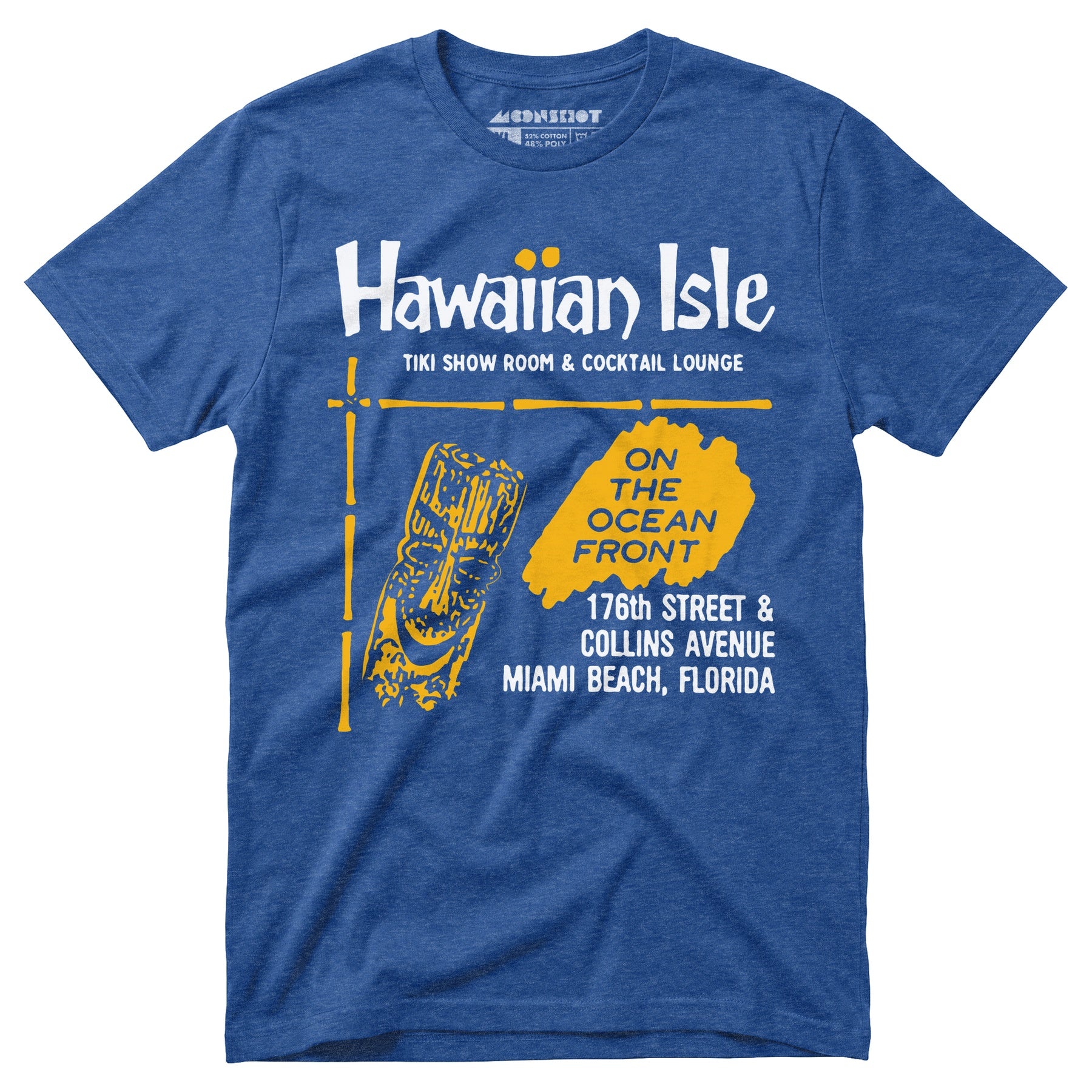 Hawaiian Isle - Miami Beach, FL - Vintage Tiki Bar - Unisex T-Shirt