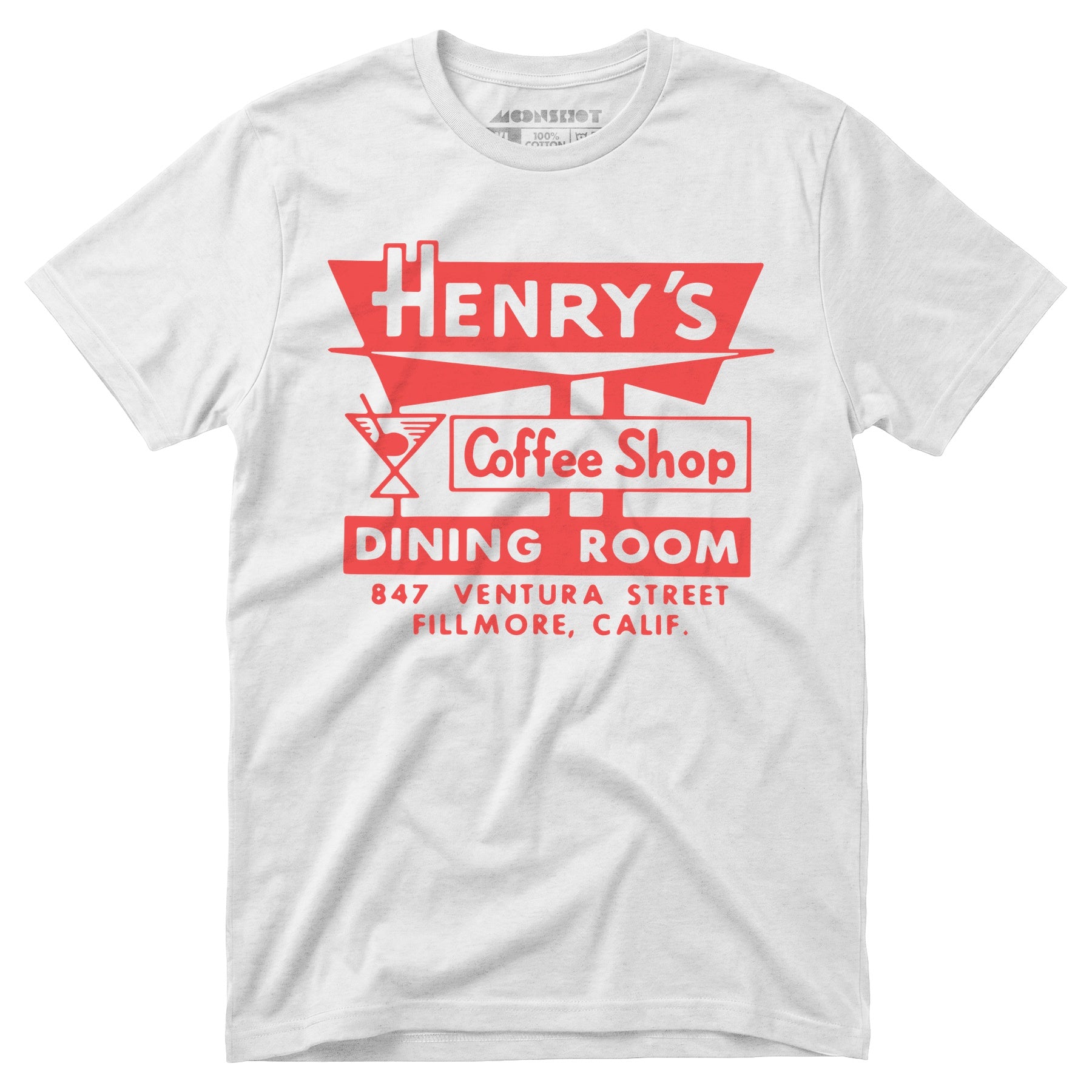 Henry's - Fillmore, CA - Vintage Restaurant - Unisex T-Shirt
