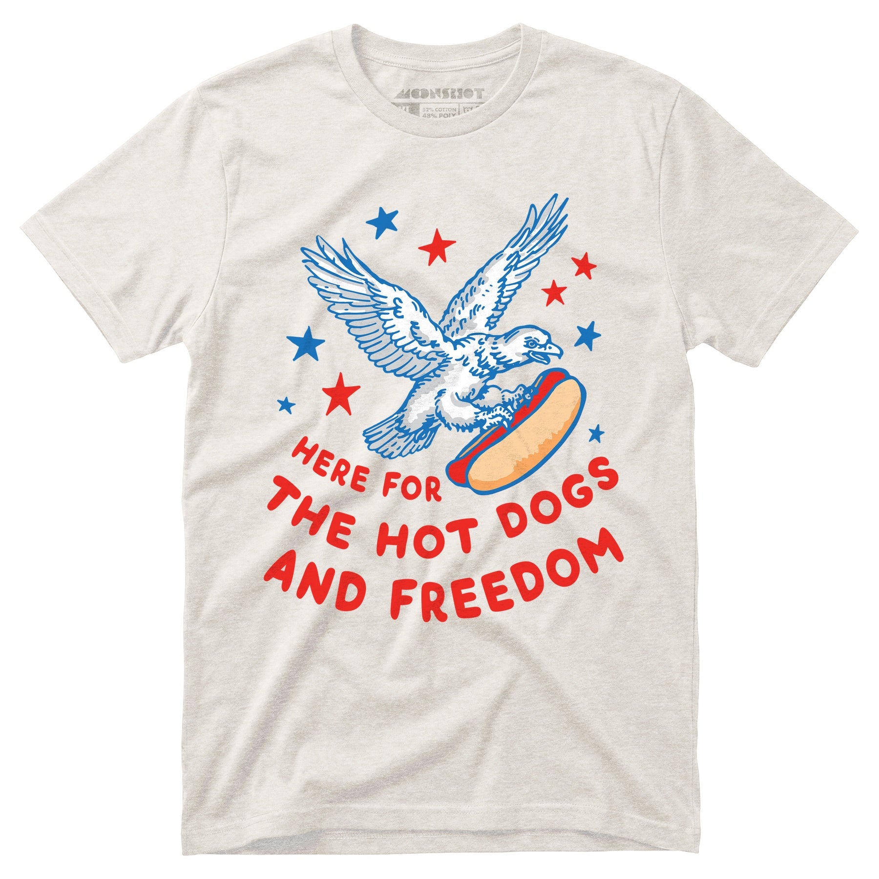 Here For The Hot Dogs and Freedom - Unisex T-Shirt