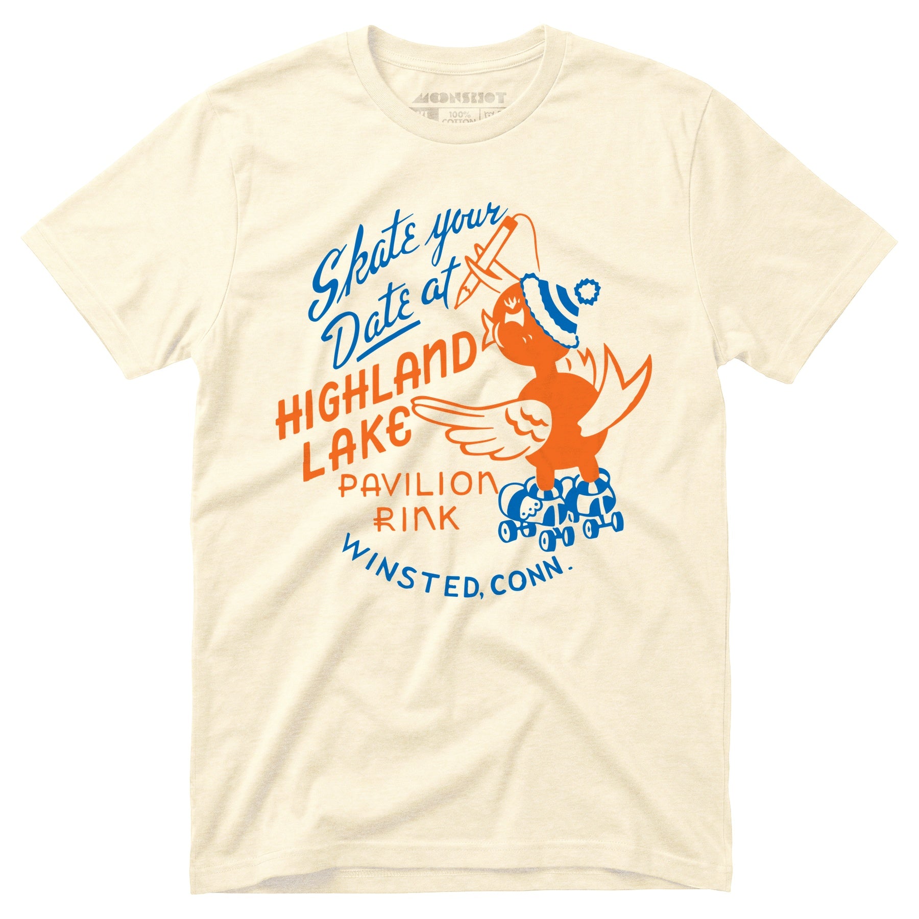 Highland Lake Pavilion Rink - Winsted, CT - Vintage Roller Rink - Unisex T-Shirt