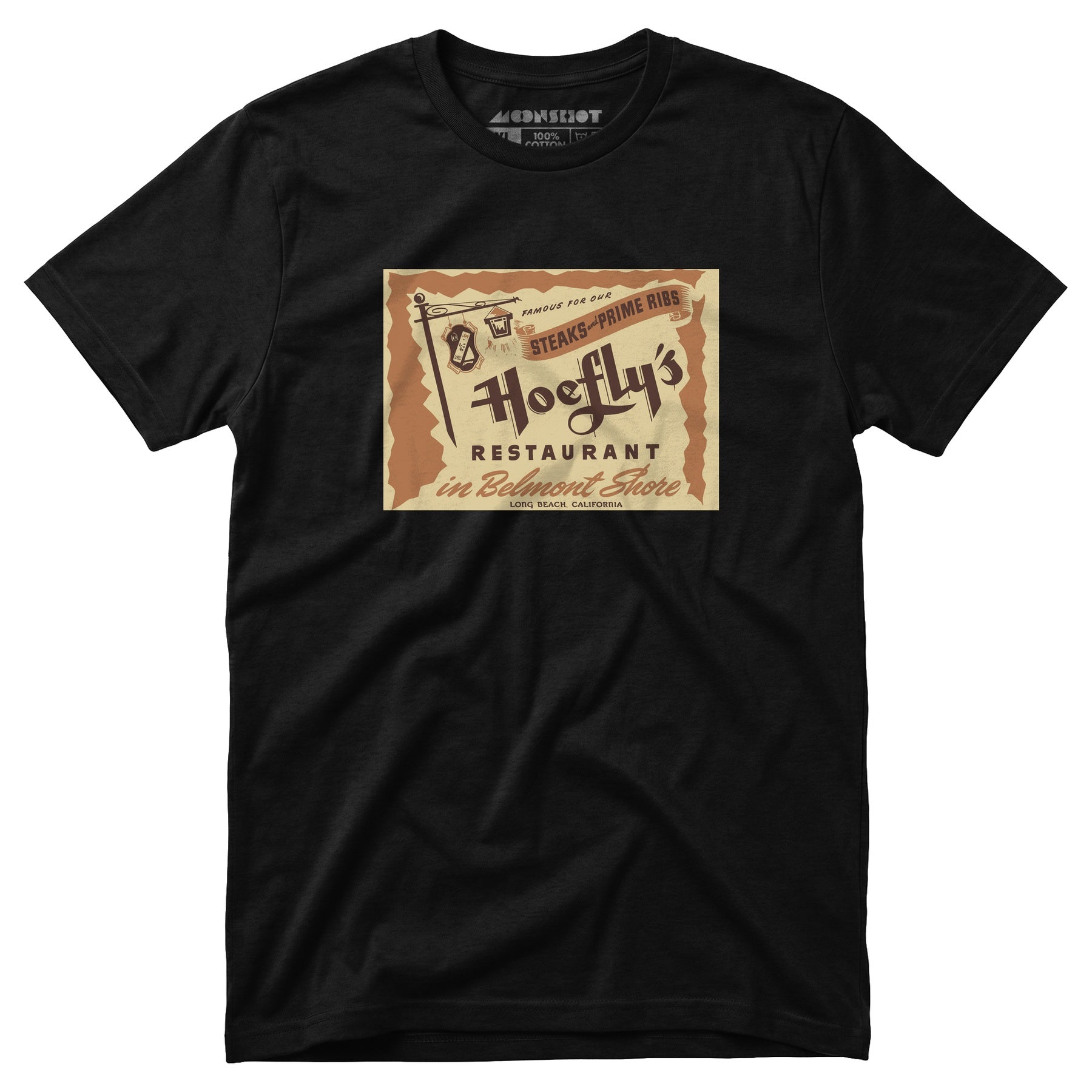 Hoefly's - Belmont Shore, CA - Vintage Restaurant - Unisex T-Shirt