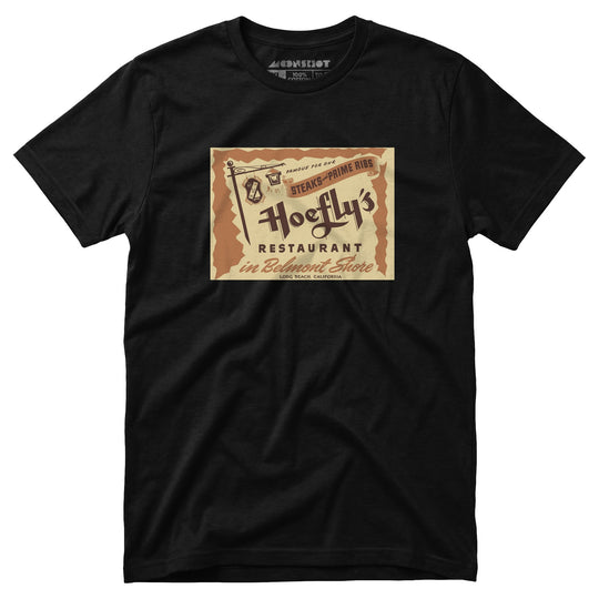Hoefly's - Belmont Shore, CA - Vintage Restaurant - Unisex T-Shirt