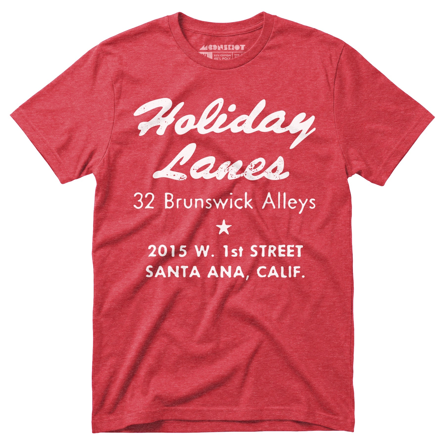 Holiday Lanes - Santa Ana, CA - Vintage Bowling Alley - Unisex T-Shirt