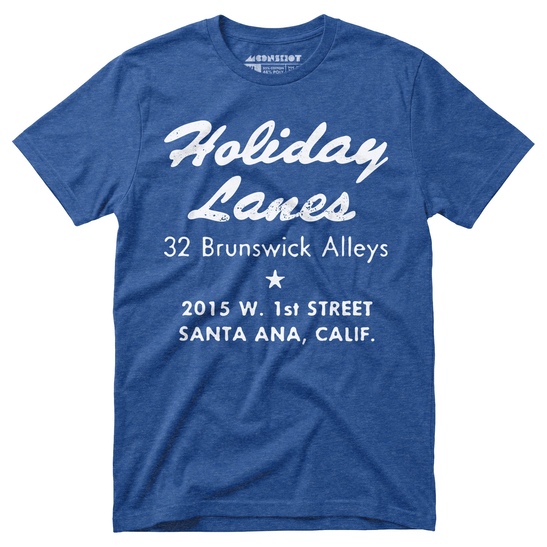 Holiday Lanes - Santa Ana, CA - Vintage Bowling Alley - Unisex T-Shirt