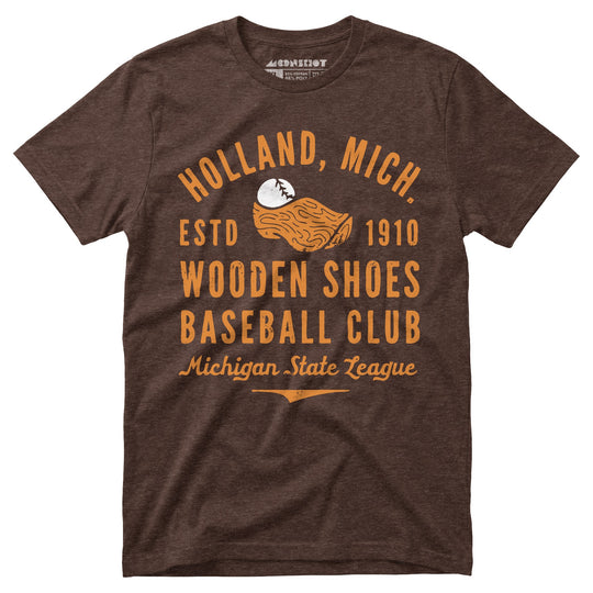 Holland Wooden Shoes - Michigan - Vintage Defunct Baseball Teams - Unisex T-Shirt