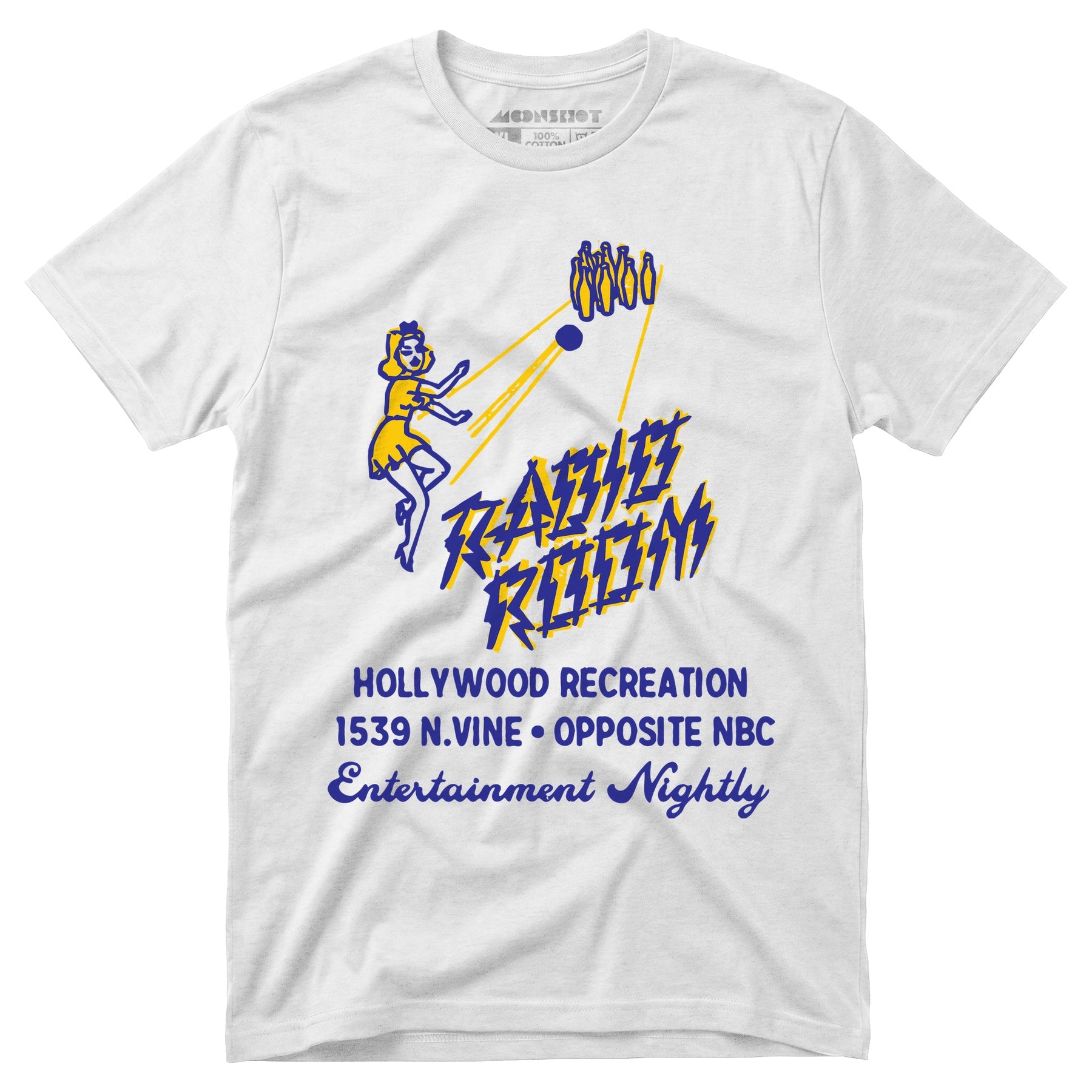 Hollywood Recreation Center - Hollywood, CA - Vintage Bowling Alley - Unisex T-Shirt