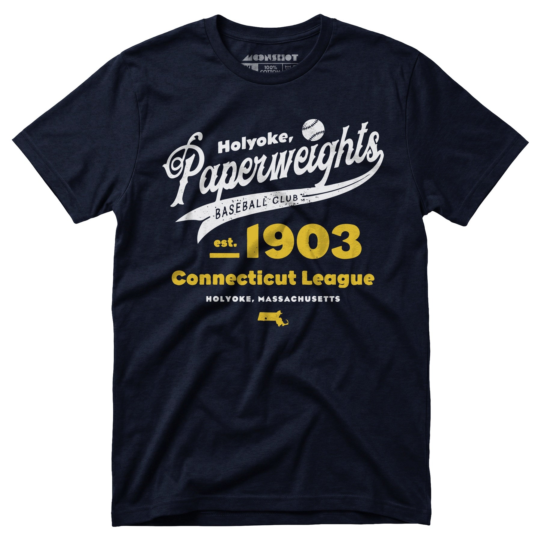 Holyoke Paperweights - Massachusetts - Vintage Defunct Baseball Teams - Unisex T-Shirt