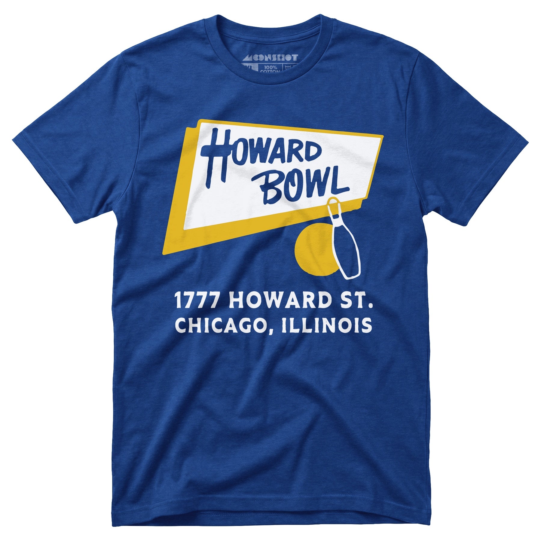 Howard Bowl - Chicago, IL - Vintage Bowling Alley - Unisex T-Shirt