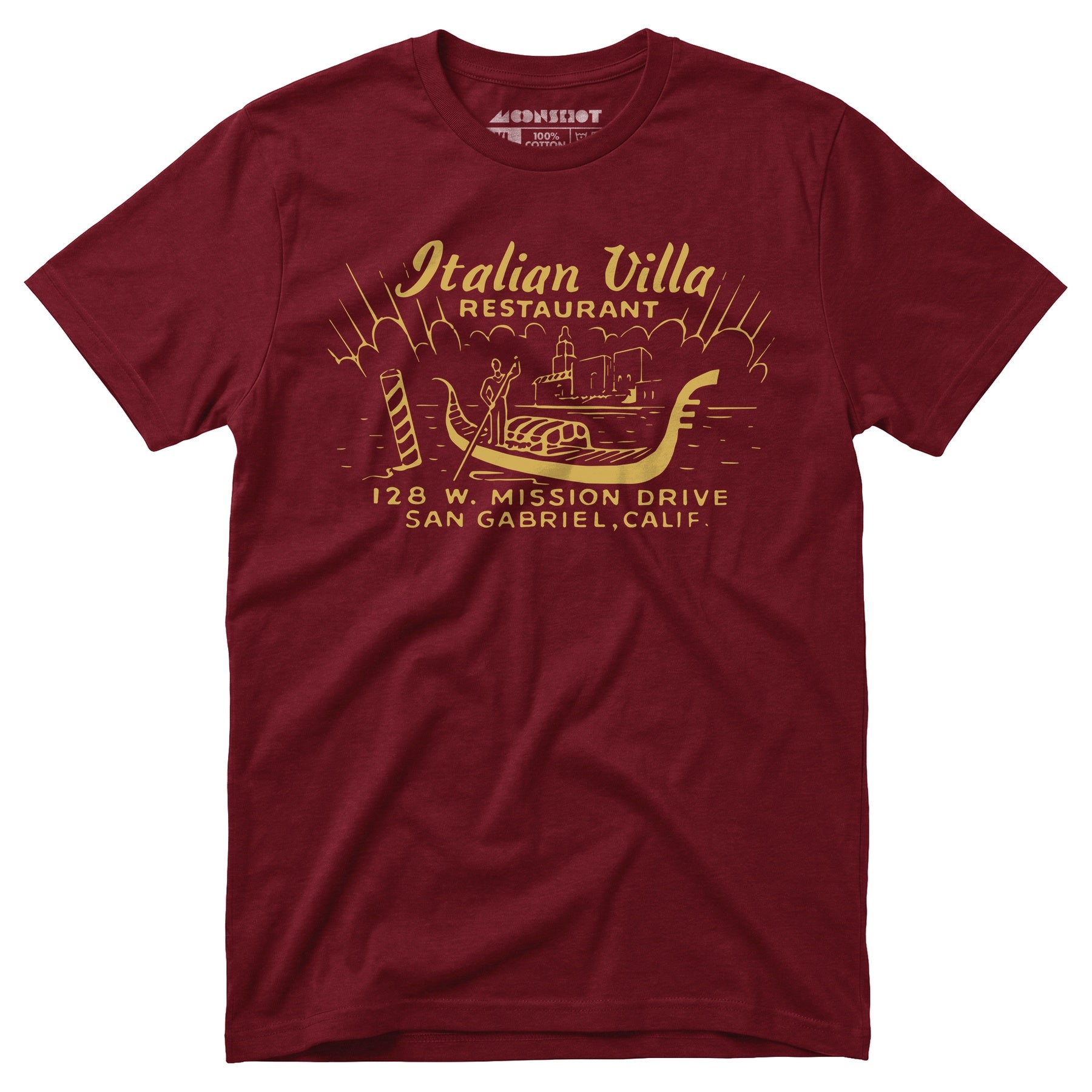 Italian Villa - San Gabriel, CA - Vintage Restaurant - Unisex T-Shirt