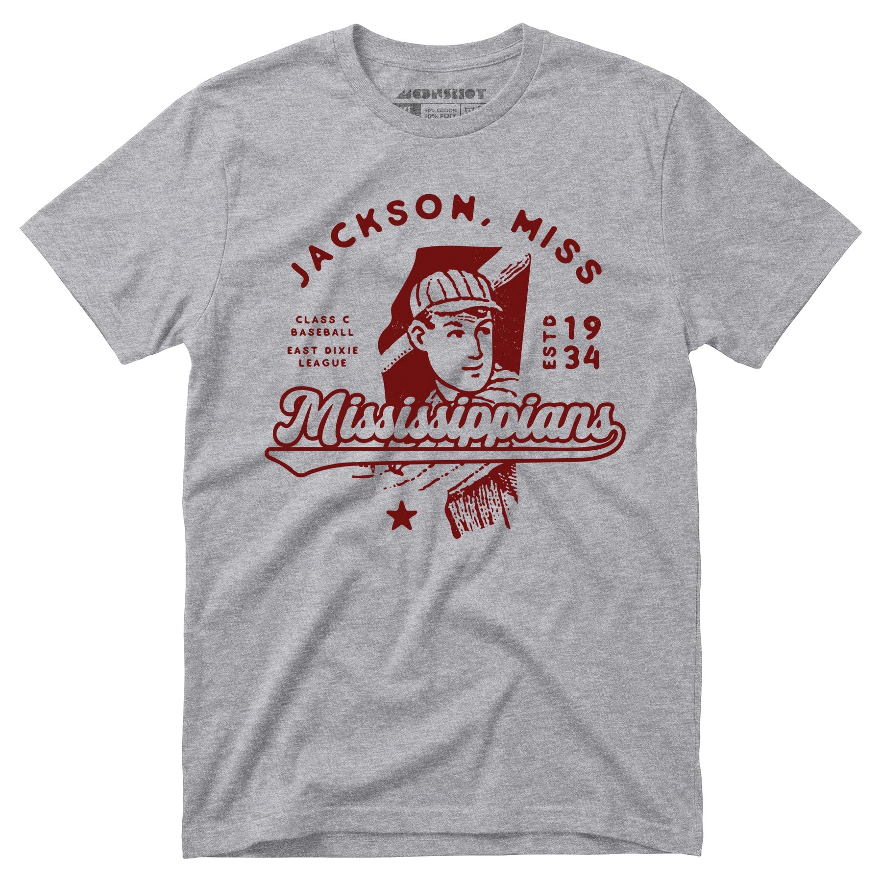 Jackson Mississippians - Mississippi - Vintage Defunct Baseball Teams - Unisex T-Shirt