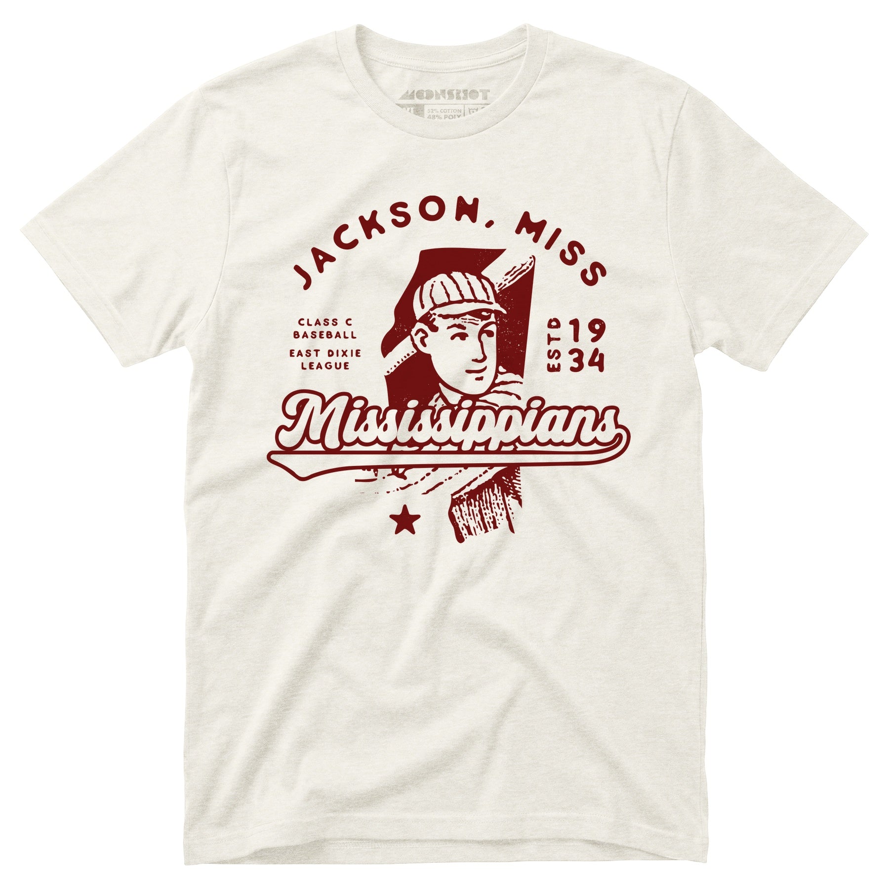 Jackson Mississippians - Mississippi - Vintage Defunct Baseball Teams - Unisex T-Shirt