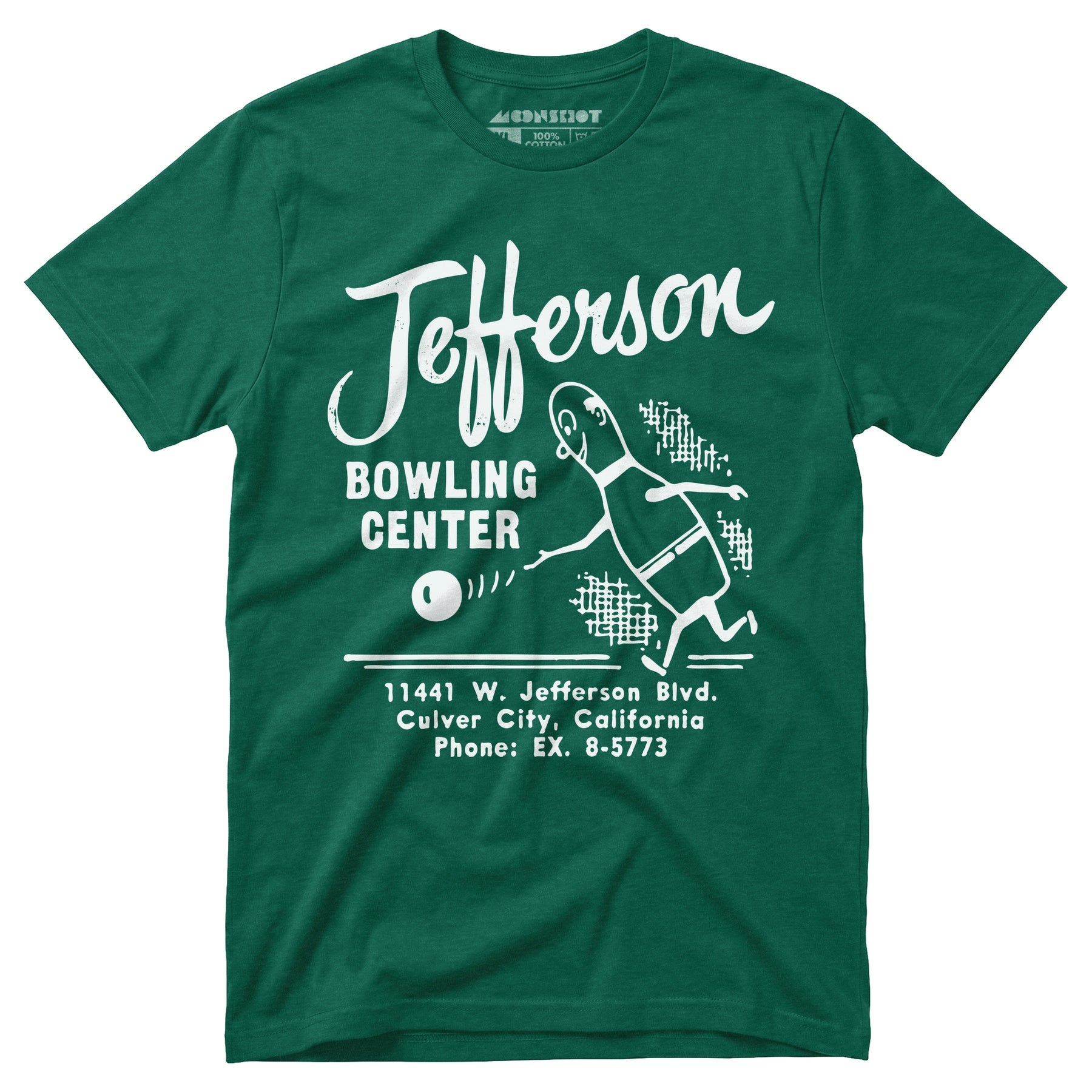 Jefferson Bowling Center - Culver City, CA - Vintage Bowling Alley - Unisex T-Shirt